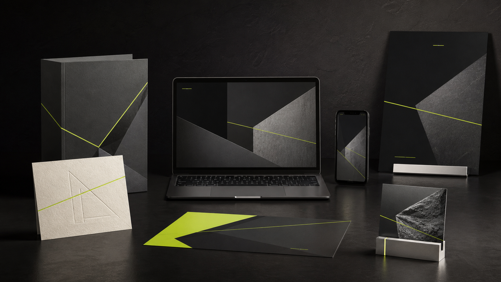 Connected brand system across digital and physical creative touchpoints